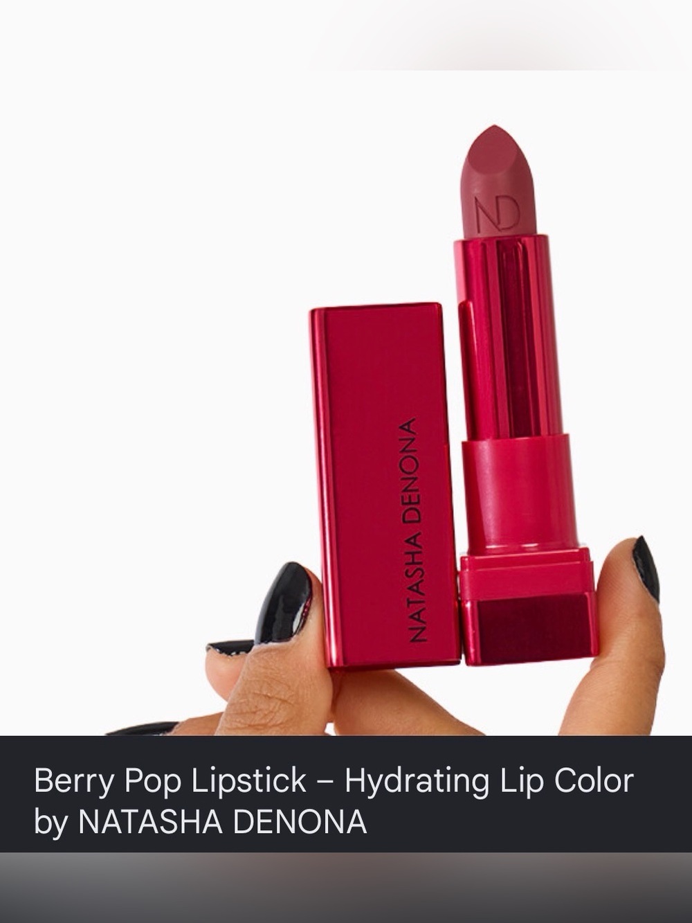NATASHA DENONA Berry Pop Lipstick
Full Size (3.5 g)NWT